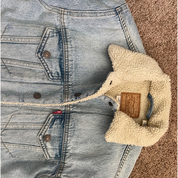Levi’s Sherpa trucker jean jacket xs - Picture 2 of 10
